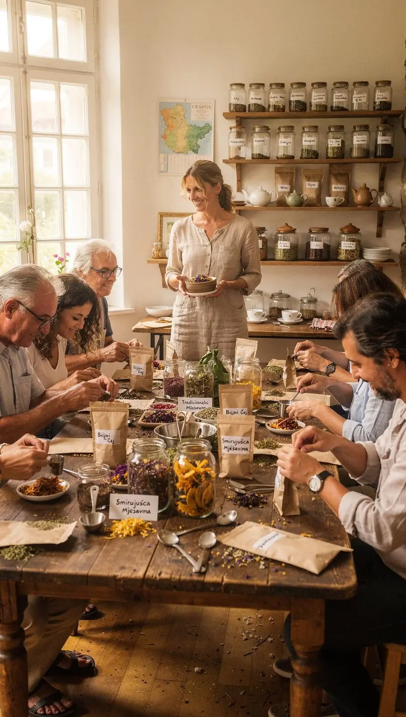 Zagrijana šalica čaja s vapnenim kriškama.