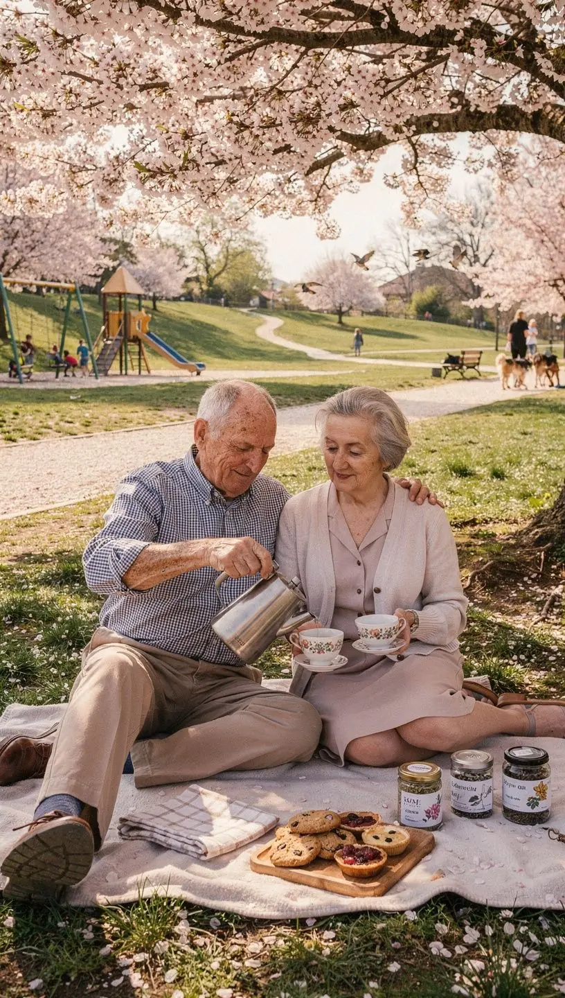 Svi sastojci za biljni čaj prikazani na rusticnoj podlozi.