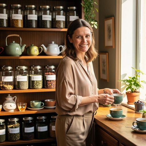 Šalica čaja s cvjetovima kamilice i medom.